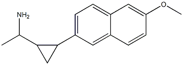 1-[2-(6-methoxynaphthalen-2-yl)cyclopropyl]ethan-1-amine,,结构式