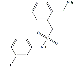 1-[2-(aminomethyl)phenyl]-N-(3-fluoro-4-methylphenyl)methanesulfonamide 结构式