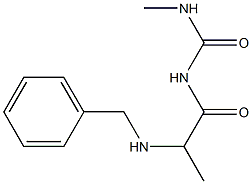 1-[2-(benzylamino)propanoyl]-3-methylurea,,结构式