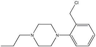 1-[2-(chloromethyl)phenyl]-4-propylpiperazine 结构式