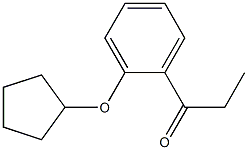 1-[2-(cyclopentyloxy)phenyl]propan-1-one Struktur