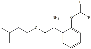 1-[2-(difluoromethoxy)phenyl]-2-(3-methylbutoxy)ethan-1-amine