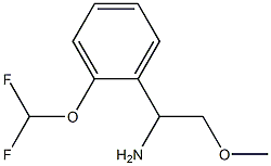 1-[2-(difluoromethoxy)phenyl]-2-methoxyethanamine,,结构式