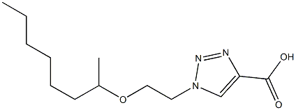 1-[2-(octan-2-yloxy)ethyl]-1H-1,2,3-triazole-4-carboxylic acid Structure