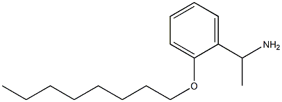 1-[2-(octyloxy)phenyl]ethan-1-amine Structure