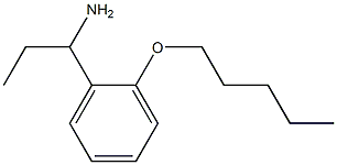 1-[2-(pentyloxy)phenyl]propan-1-amine 化学構造式