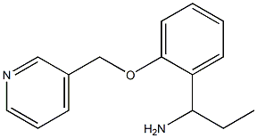1-[2-(pyridin-3-ylmethoxy)phenyl]propan-1-amine Structure