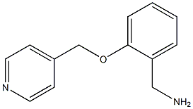 1-[2-(pyridin-4-ylmethoxy)phenyl]methanamine Structure