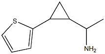 1-[2-(thiophen-2-yl)cyclopropyl]ethan-1-amine Structure