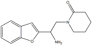 1-[2-amino-2-(1-benzofuran-2-yl)ethyl]piperidin-2-one|