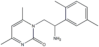 1-[2-amino-2-(2,5-dimethylphenyl)ethyl]-4,6-dimethylpyrimidin-2(1H)-one Structure