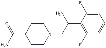 1-[2-amino-2-(2,6-difluorophenyl)ethyl]piperidine-4-carboxamide,,结构式