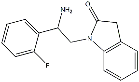 1-[2-amino-2-(2-fluorophenyl)ethyl]-2,3-dihydro-1H-indol-2-one