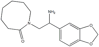 1-[2-amino-2-(2H-1,3-benzodioxol-5-yl)ethyl]azocan-2-one Structure