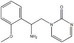 1-[2-amino-2-(2-methoxyphenyl)ethyl]pyrimidin-2(1H)-one 结构式