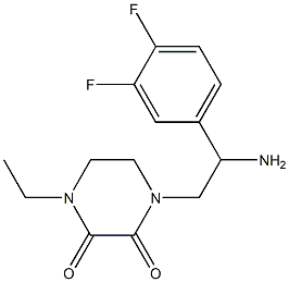 1-[2-amino-2-(3,4-difluorophenyl)ethyl]-4-ethylpiperazine-2,3-dione