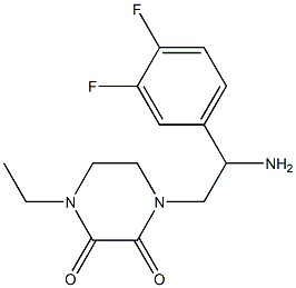  1-[2-amino-2-(3,4-difluorophenyl)ethyl]-4-ethylpiperazine-2,3-dione