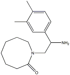 1-[2-amino-2-(3,4-dimethylphenyl)ethyl]azocan-2-one Structure