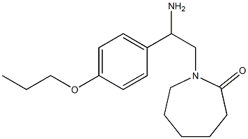 1-[2-amino-2-(4-propoxyphenyl)ethyl]azepan-2-one|