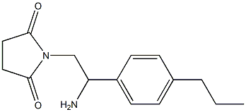 1-[2-amino-2-(4-propylphenyl)ethyl]pyrrolidine-2,5-dione Structure