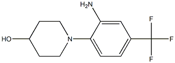 1-[2-amino-4-(trifluoromethyl)phenyl]piperidin-4-ol Struktur
