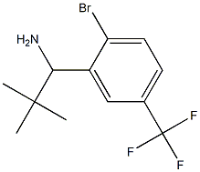 1-[2-bromo-5-(trifluoromethyl)phenyl]-2,2-dimethylpropan-1-amine Struktur