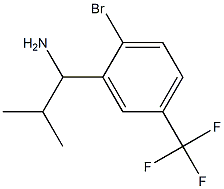 1-[2-bromo-5-(trifluoromethyl)phenyl]-2-methylpropan-1-amine Structure