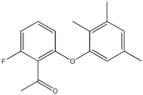 1-[2-fluoro-6-(2,3,5-trimethylphenoxy)phenyl]ethan-1-one 结构式