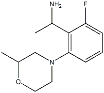 1-[2-fluoro-6-(2-methylmorpholin-4-yl)phenyl]ethan-1-amine Structure