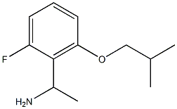 1-[2-fluoro-6-(2-methylpropoxy)phenyl]ethan-1-amine,,结构式