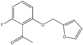 1-[2-fluoro-6-(furan-2-ylmethoxy)phenyl]ethan-1-one 结构式