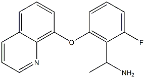 1-[2-fluoro-6-(quinolin-8-yloxy)phenyl]ethan-1-amine Structure