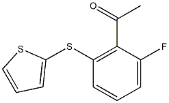1-[2-fluoro-6-(thiophen-2-ylsulfanyl)phenyl]ethan-1-one Struktur