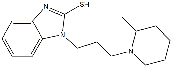 1-[3-(2-methylpiperidin-1-yl)propyl]-1H-1,3-benzodiazole-2-thiol 结构式