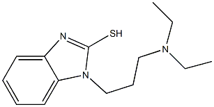 1-[3-(diethylamino)propyl]-1H-1,3-benzodiazole-2-thiol,,结构式