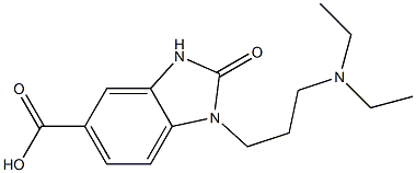 1-[3-(diethylamino)propyl]-2-oxo-2,3-dihydro-1H-1,3-benzodiazole-5-carboxylic acid