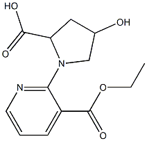 1-[3-(ethoxycarbonyl)pyridin-2-yl]-4-hydroxypyrrolidine-2-carboxylic acid