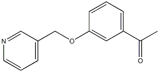 1-[3-(pyridin-3-ylmethoxy)phenyl]ethanone 结构式