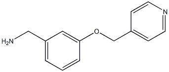 1-[3-(pyridin-4-ylmethoxy)phenyl]methanamine Structure