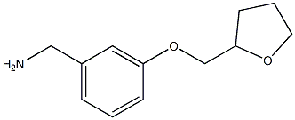 1-[3-(tetrahydrofuran-2-ylmethoxy)phenyl]methanamine,,结构式
