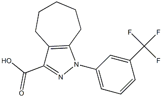 1-[3-(trifluoromethyl)phenyl]-1,4,5,6,7,8-hexahydrocyclohepta[c]pyrazole-3-carboxylic acid