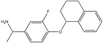  1-[3-fluoro-4-(1,2,3,4-tetrahydronaphthalen-1-yloxy)phenyl]ethan-1-amine