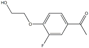 1-[3-fluoro-4-(2-hydroxyethoxy)phenyl]ethan-1-one 结构式