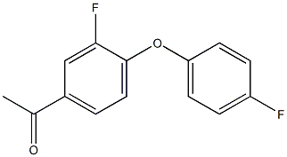 1-[3-fluoro-4-(4-fluorophenoxy)phenyl]ethan-1-one Structure