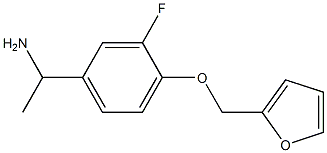 1-[3-fluoro-4-(furan-2-ylmethoxy)phenyl]ethan-1-amine|