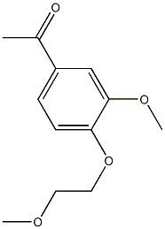 1-[3-methoxy-4-(2-methoxyethoxy)phenyl]ethanone Struktur