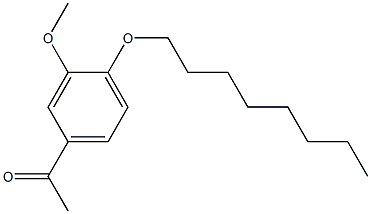 1-[3-methoxy-4-(octyloxy)phenyl]ethan-1-one,,结构式