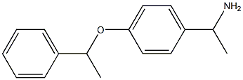1-[4-(1-phenylethoxy)phenyl]ethan-1-amine Struktur