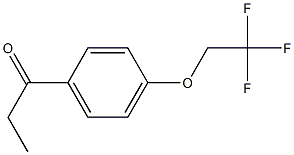 1-[4-(2,2,2-trifluoroethoxy)phenyl]propan-1-one Struktur