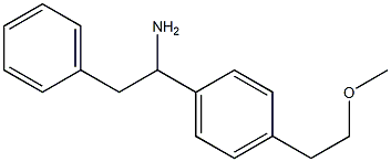 1-[4-(2-methoxyethyl)phenyl]-2-phenylethan-1-amine Struktur
